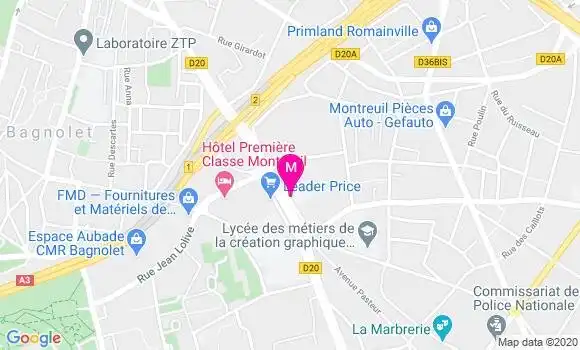 Localisation Dr Eric Nataf