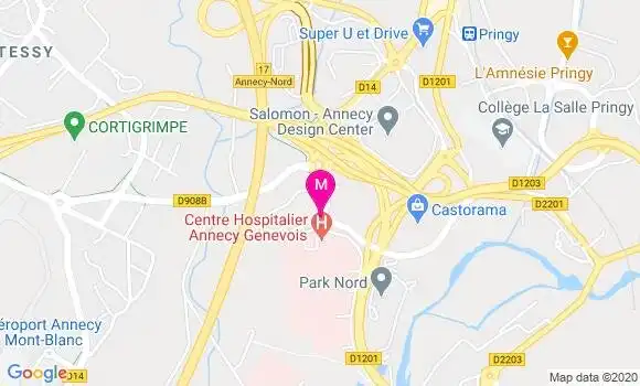 Localisation Dr Antoine Dompnier