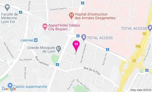 Localisation Dr Tanguy Martin Denavit