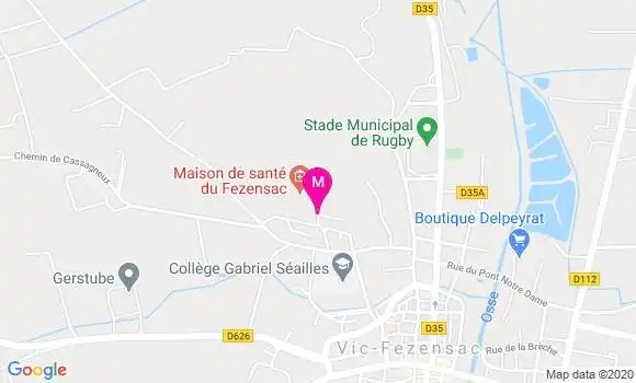 Localisation Dr Annick Péré