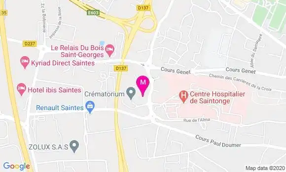 Localisation Dr Evelyne Ripaux