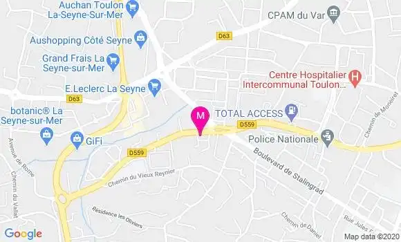 Localisation Dr Virginie Martin Jard