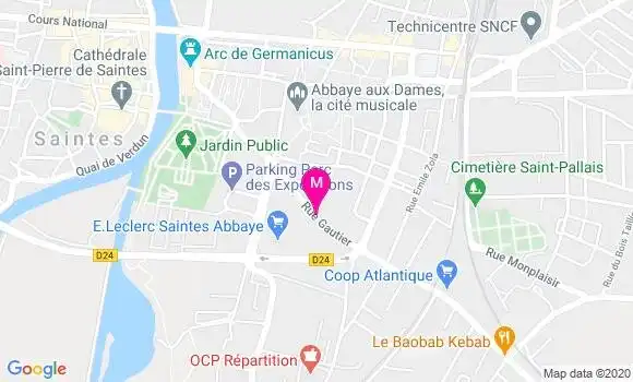 Localisation Dr Anne Bertin