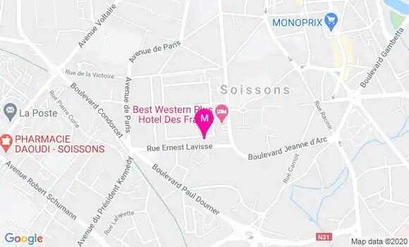 Localisation Dr Laurent Paillet