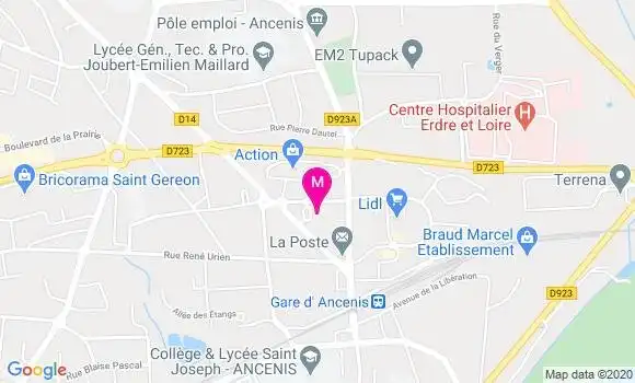 Localisation Dr Jacqueline Hanrion Duval