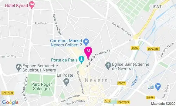 Localisation Dr Isabelle Demare Jallet