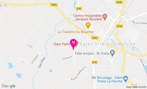 Localisation Dr Patrick Dary