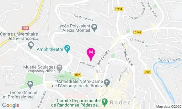 Localisation Dr Martine Laury Auzeric