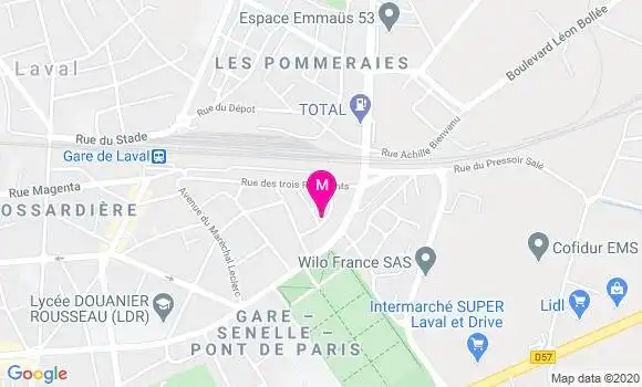 Localisation Dr Laurence Courtault