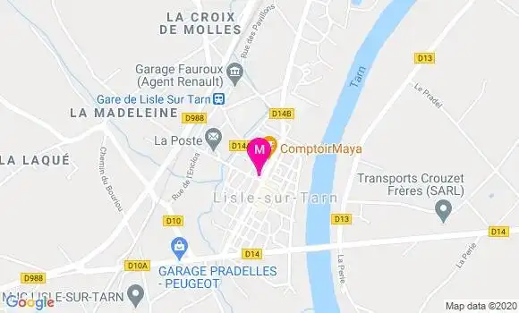 Localisation Dr Martine Lamarche