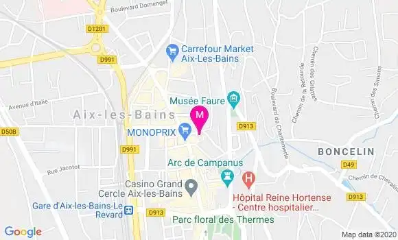 Localisation Dr Nicolas Thiebaud