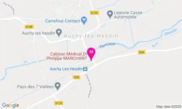 Localisation Dr Philippe Marchant