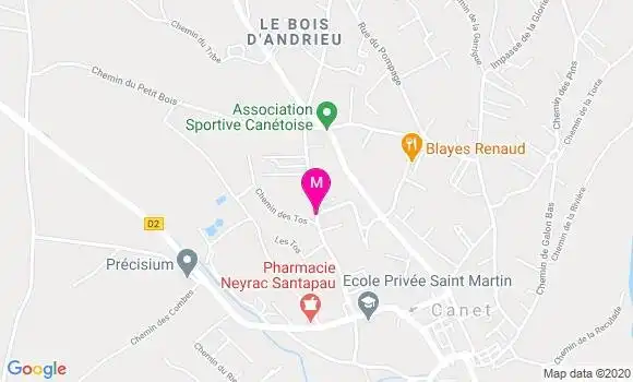 Localisation Dr Pascale Toudy Sneed