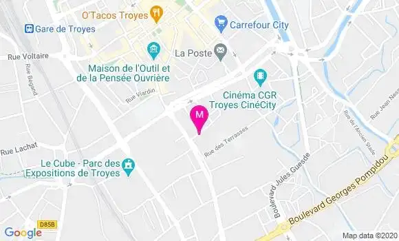 Localisation Dr Delphine Fauvernier