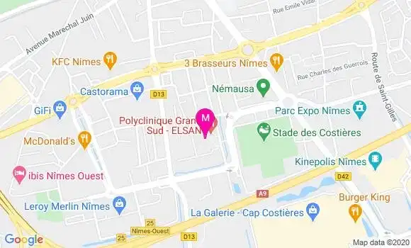 Localisation Dr Mathieu Bastide