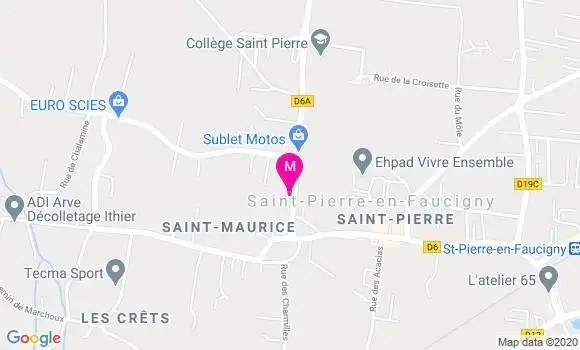 Localisation Dr Géraldine Dunand