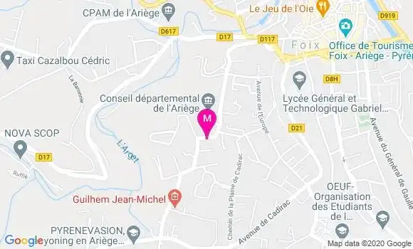 Localisation Dr Marie Laure Moneger