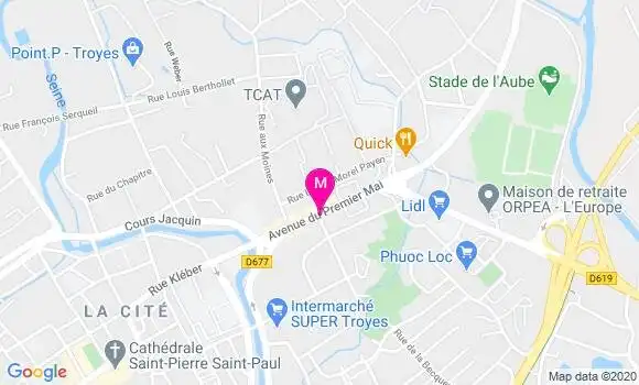 Localisation Dr Odile Boutry