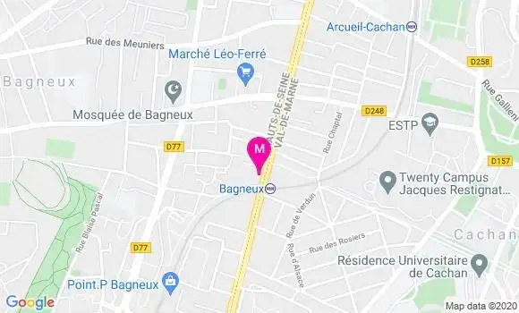 Localisation Dr Martine Petton Achibet
