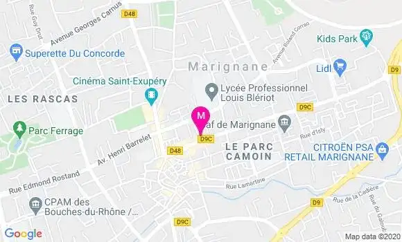 Localisation Dr Carol Moirod
