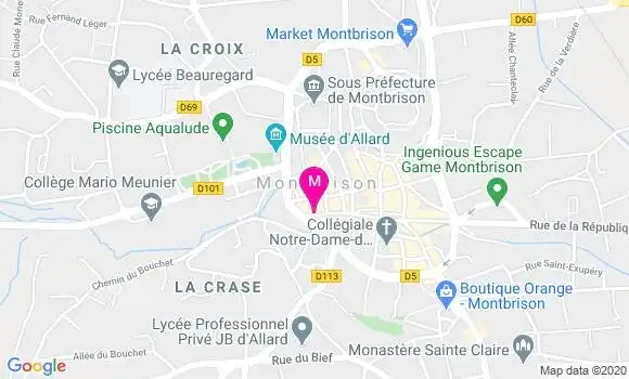 Localisation Dr Michèle Naquet Bruyère
