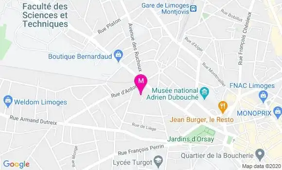 Localisation Dr Isabelle Decourteix