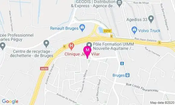 Localisation Dr Virginie Bernard