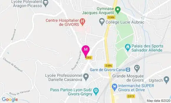 Localisation Dr Georges Bachelet