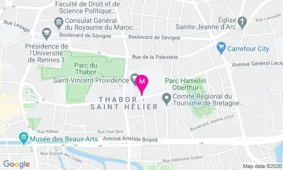 Localisation Dr Martine Thomazon