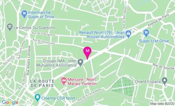 Localisation Dr Anne Forgeon