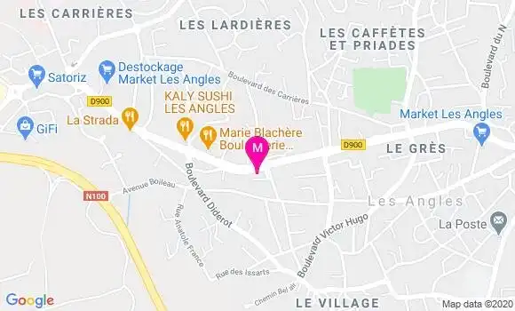 Localisation Dr Christine Bordat Bargues