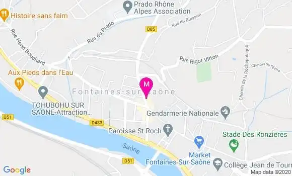 Localisation Dr Catherine Fargeix