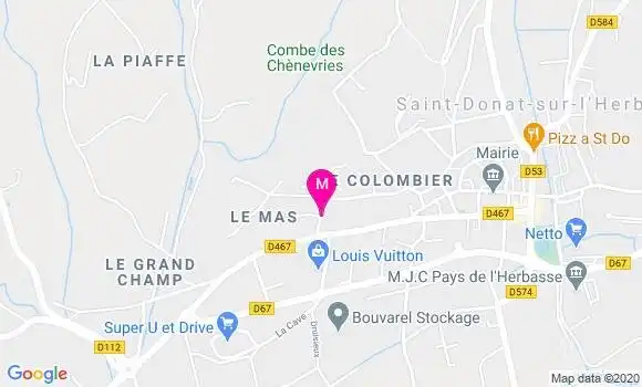 Localisation Dr Laurent Tacchini