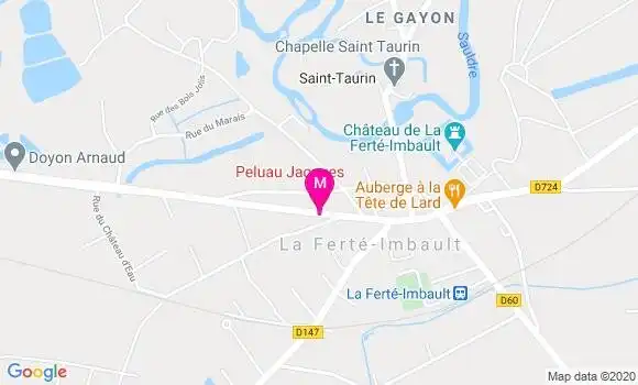 Localisation Dr Jacques Peluau
