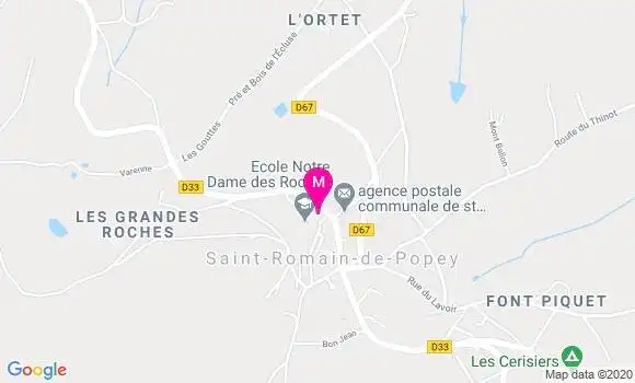 Localisation Dr Patricia Fraissinet Astier