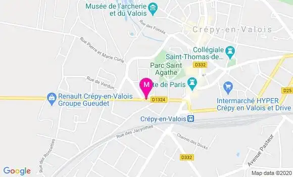Localisation Dr Anne Luycx Bore