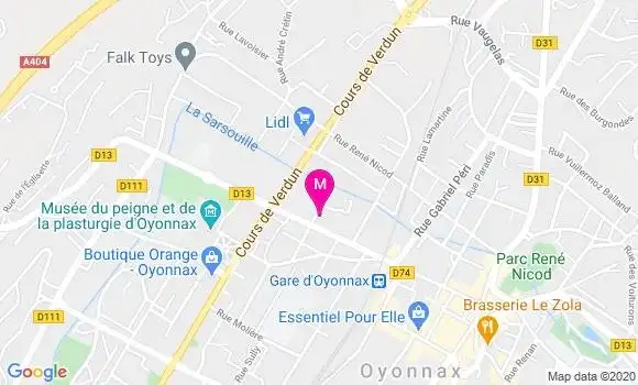 Localisation Dr Anne Wassmer