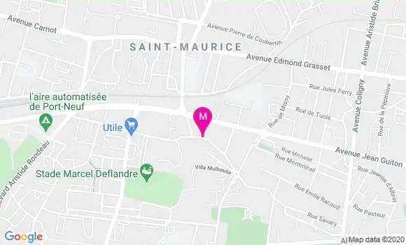Localisation Dr Isabelle Reux