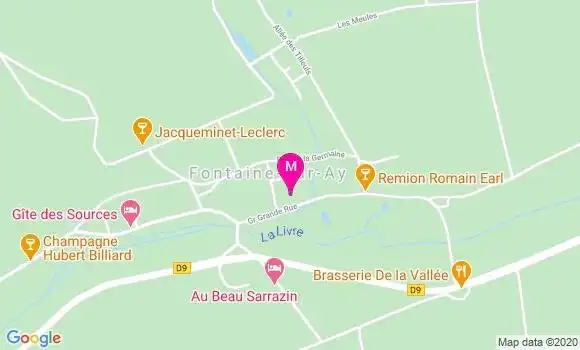 Localisation Dr Claudine Vuidard