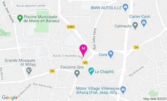 Localisation Dr Nathalie Minard Hamm