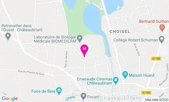 Localisation Dr Sandra Baussay