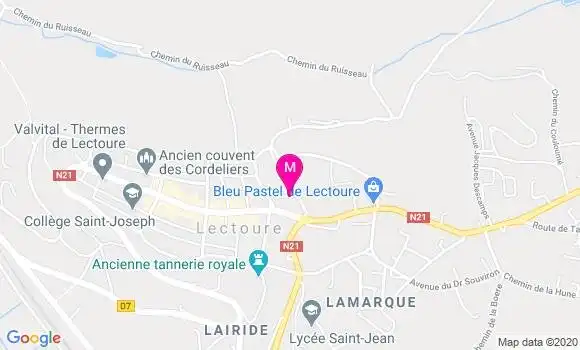 Localisation Dr Brigitte Capdecomme