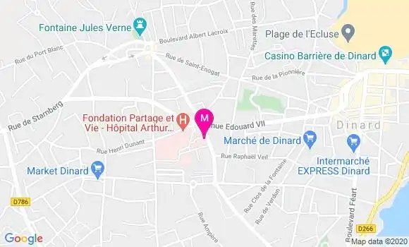 Localisation Dr Sarah Bossis