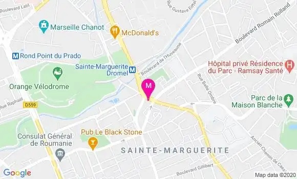 Localisation Dr Magdalena Balalud de Saint Jean