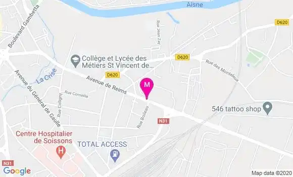 Localisation Dr Cécile Bourdet