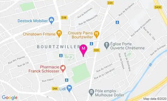 Localisation Dr Isabelle Willemain