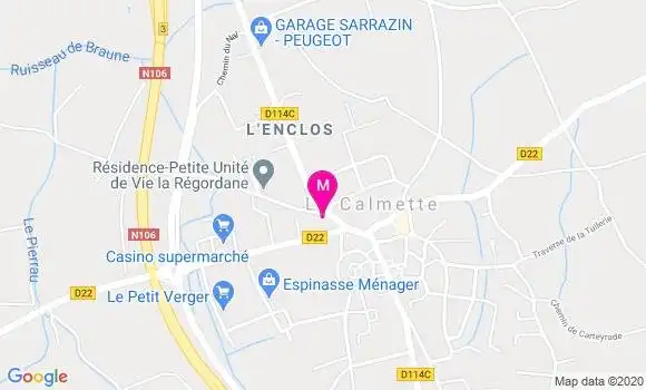 Localisation Dr Eve Garrido