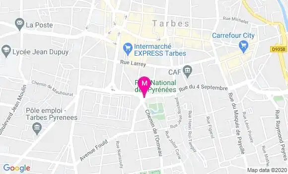 Localisation Dr Evelyne Bru Beard
