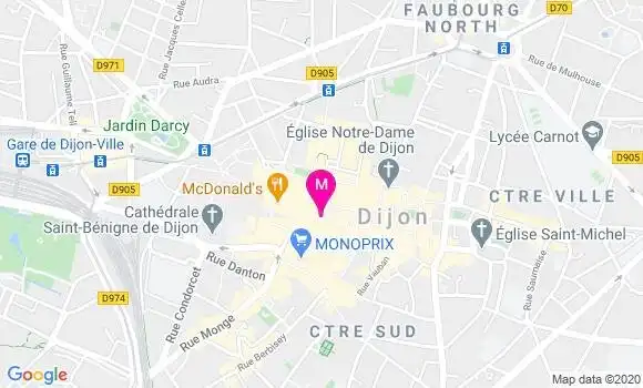 Localisation Dr Brigitte Cosmidis