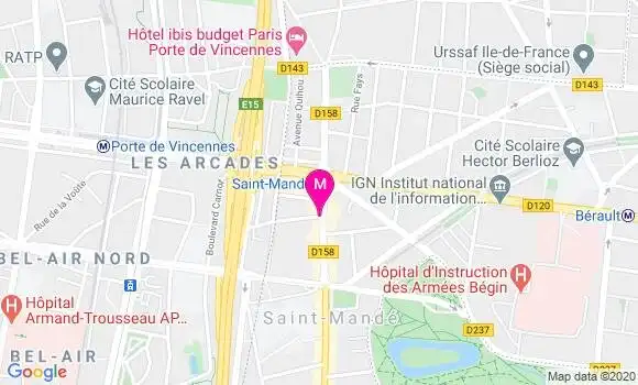 Localisation Dr Geneviève Ettner